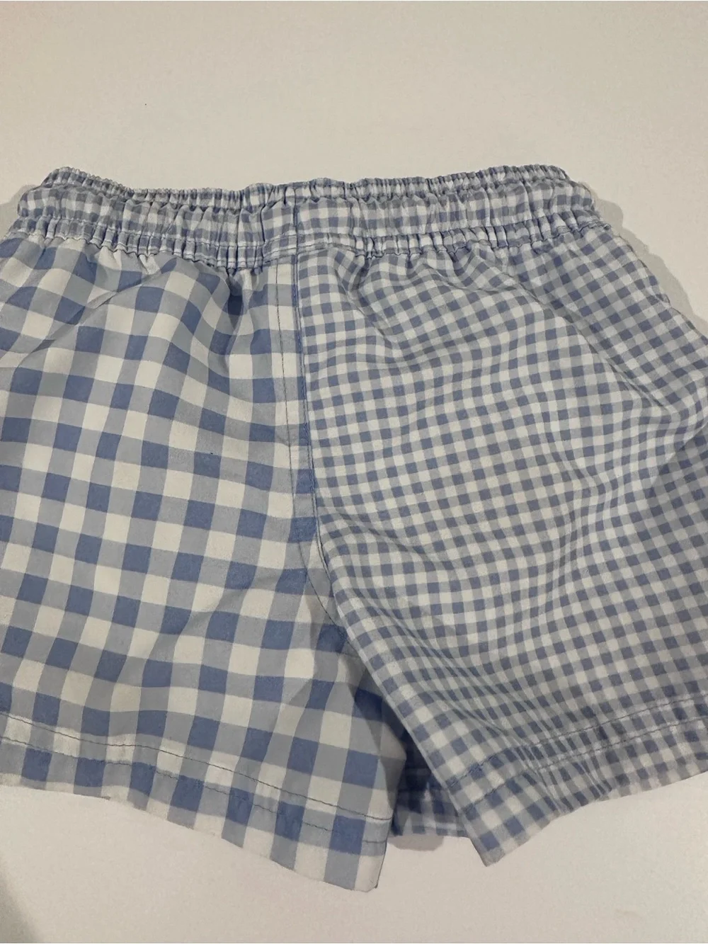 Carters Kids Red Stripe Swim Trunks & Blue Gingham Swim Shorts - 2-Pack